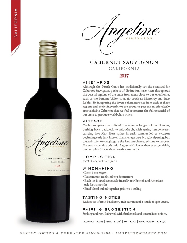 California Cabernet Sauvignon, Angeline 