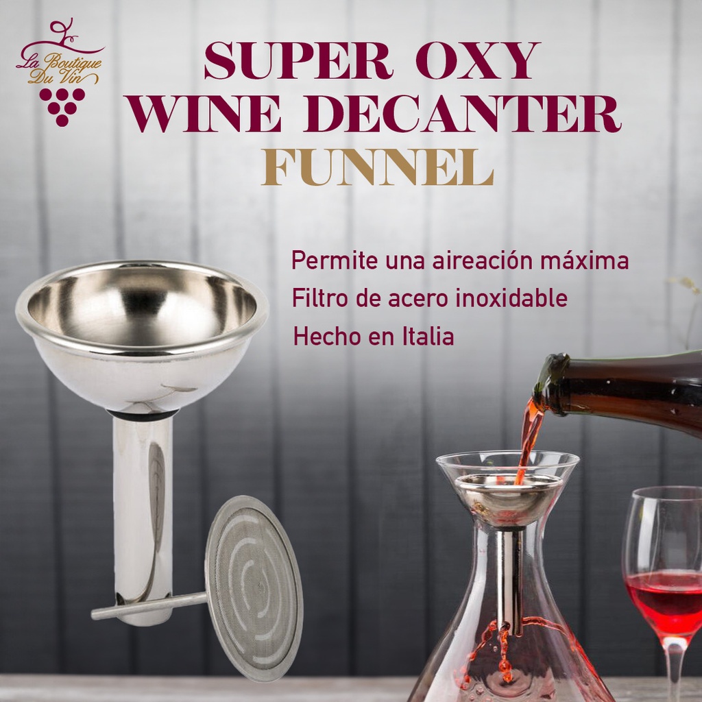 Super Oxy Wine Funnel With Filter