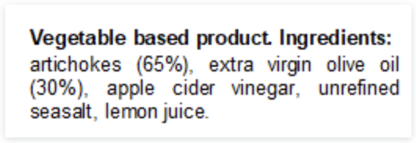 Ingredients "alla Crudaiola"
