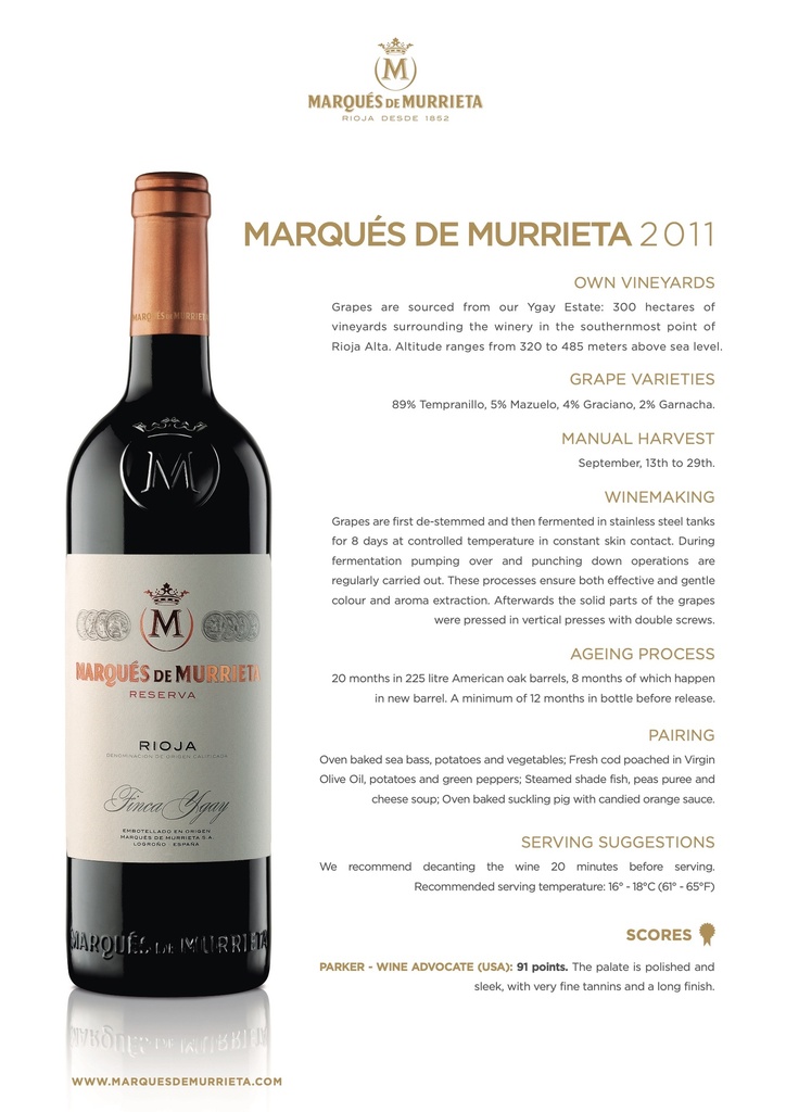 Reserva, Marques de Murrieta