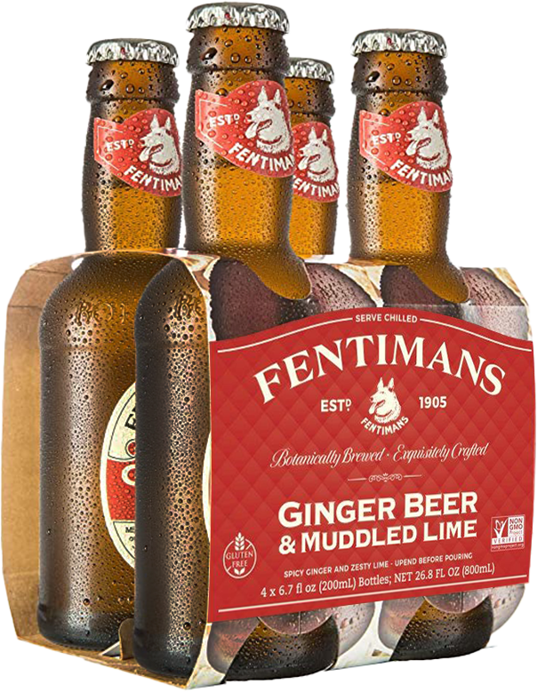 Fentimans Ginger Beer and Muddled Lime (4 Pack/200ml)