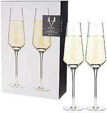 Viski Crystal Champagne Flute (Set of 2)