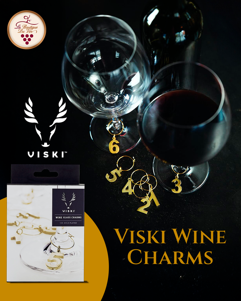 Viski Wine Glass Charms (Set of 6)