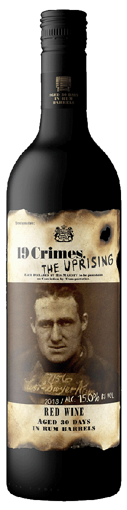 The Uprising Rum Barrel Red Blend, 19 Crimes