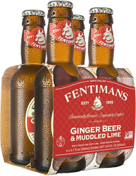 [199212] Fentimans Ginger Beer and Muddled Lime (4 Pack/200ml)